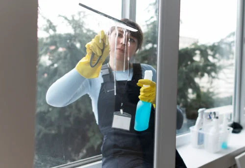 Nettoyage de vitres intérieures et extérieures à la Gorgue